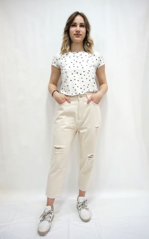 Джинси PULL&BEAR WILLENJOY  40  бежево-молочний  2002 