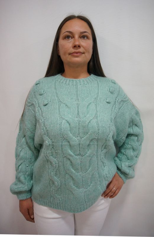 Женский свитер KNITWEAR 654-3092 16 ментол 201201 